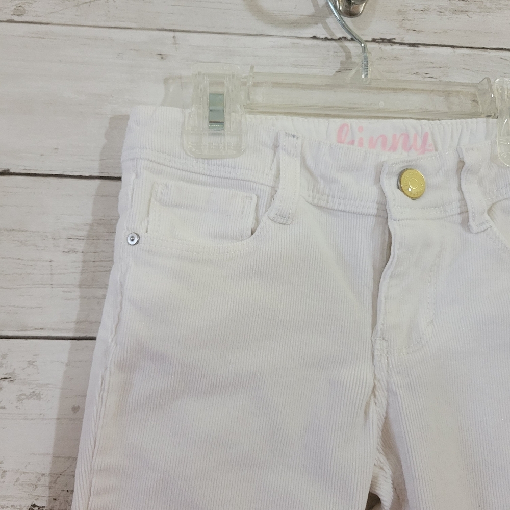 Little Girls Gymboree Cords Corduroy Jeans in White Size 5 - Picture 3 of 11